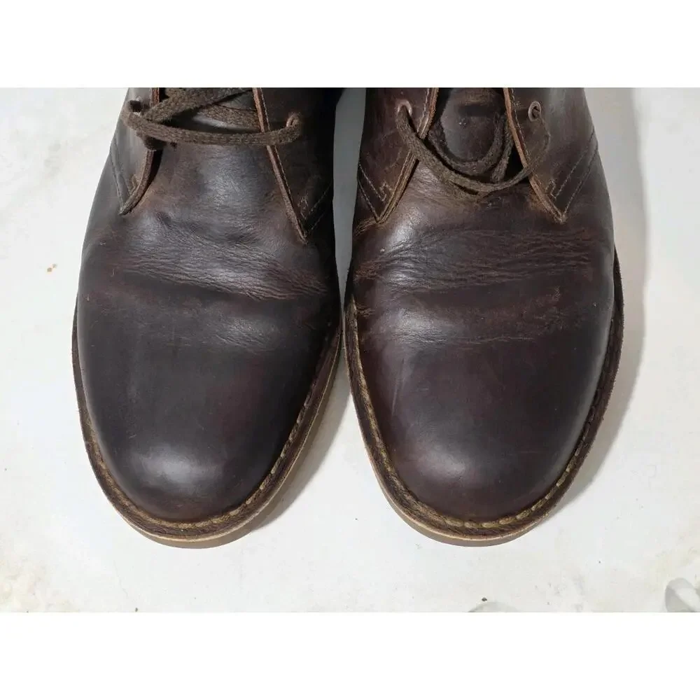 Clarks desert busacre boots chukka shoes oiled leather chuka 11 W